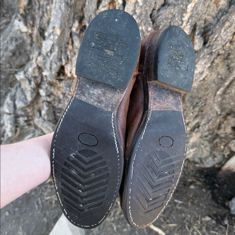 Dan post vintage 9D boots pull on leather distressed - Picture 5 of 5